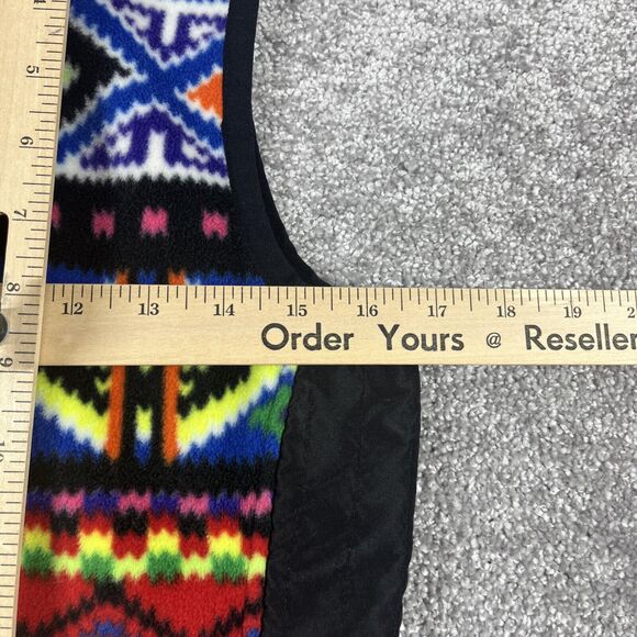 Lauren Ralph Lauren Active Vest Womens Small Aztec Rainbow Fleece Outdoors Color - Picture 12 of 12